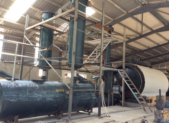 Scrap Tyre and Rubber Pyrolysis Recycling Unit